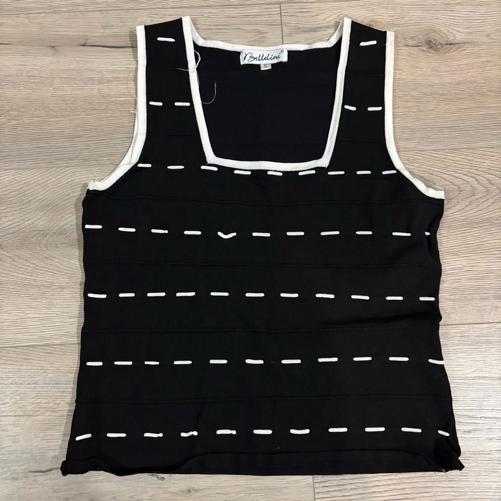 Bundle 3+ to get 15% off

Belldini Black Tank Top with White Accents